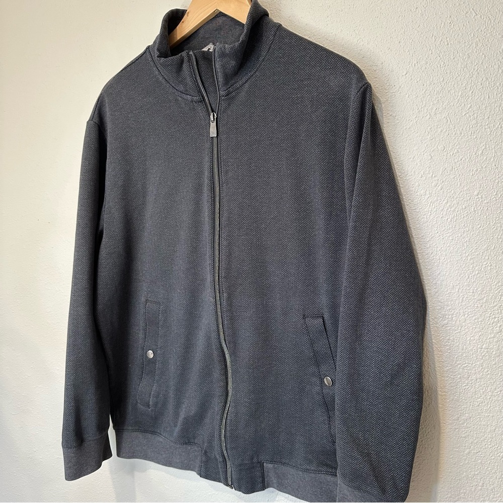 Hart Schaffner Marx Charcoal Zip-Up Jacket - Picture 3 of 12